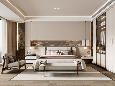 新中式卧室