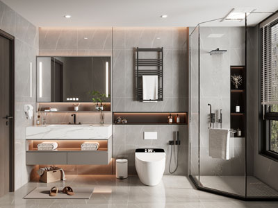 现代卫浴间 洗手间