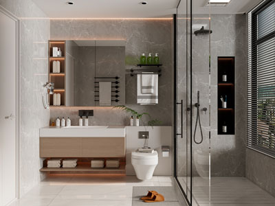 现代卫浴间 洗手间