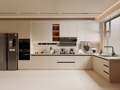 现代奶油风厨房