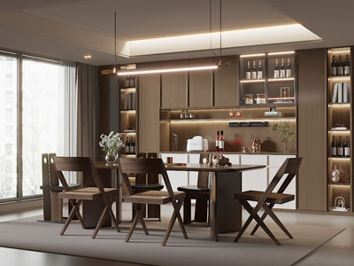 现代中古风餐厅