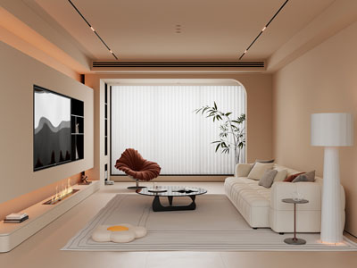 现代奶油风客厅