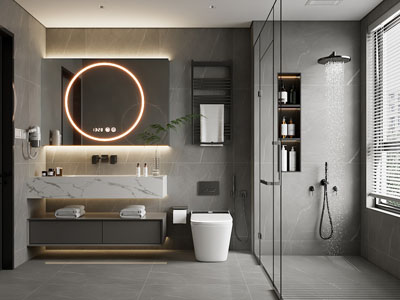 现代卫浴间 洗手间