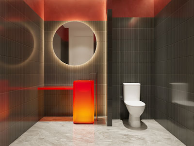 现代卫浴间 洗手间