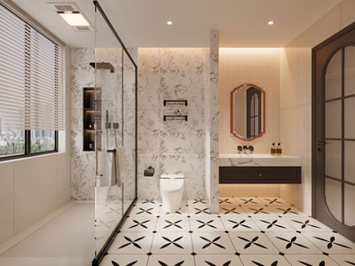 法式卫浴间 洗手间