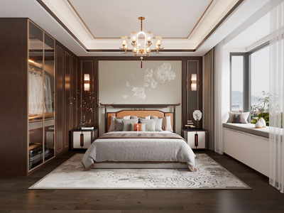 新中式卧室