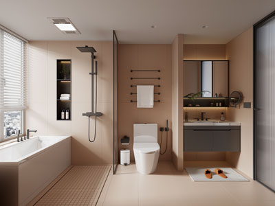 现代卫浴间 洗手间