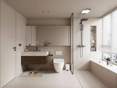 现代卫浴间 洗手间