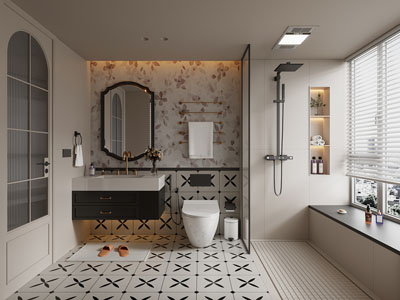 法式卫浴间 洗手间