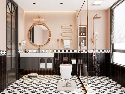 法式轻奢卫浴间 洗手间