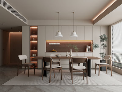 现代中古风餐厅