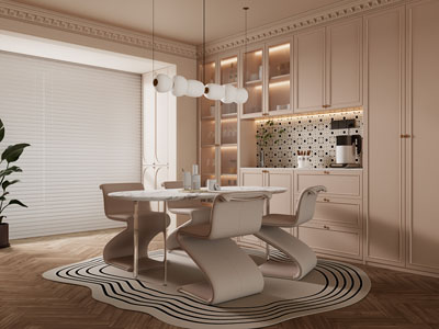 法式奶油风餐厅