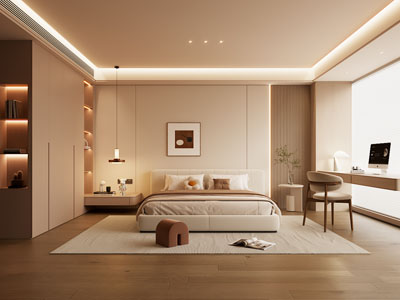 现代奶油风卧室