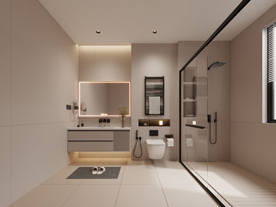 现代卫浴间 洗手间