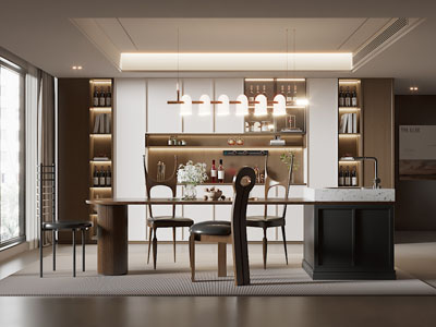 现代中古风餐厅