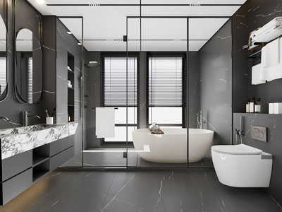 现代卫浴间 洗手间