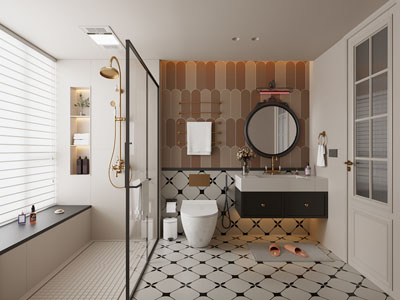 现代轻奢卫浴间 洗手间