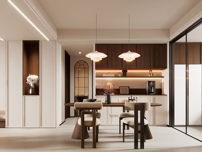 现代中古风餐厅