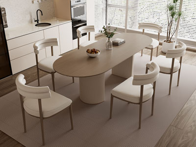 现代餐桌椅组合