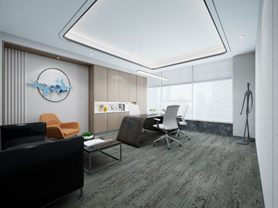 新中式董事长 总经理办公室3d模型 新中式董事长 总经理办公室