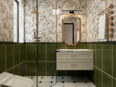 法式轻奢卫浴间 洗手间