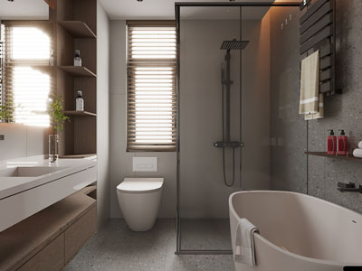 现代卫浴间 洗手间