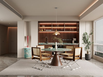 现代中古风餐厅