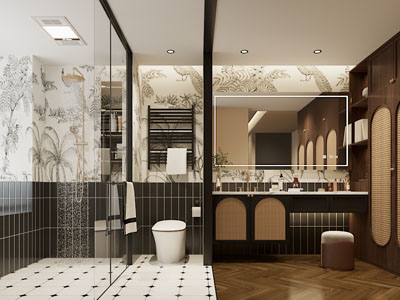 法式卫浴间 洗手间