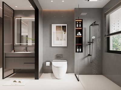 现代卫浴间 洗手间