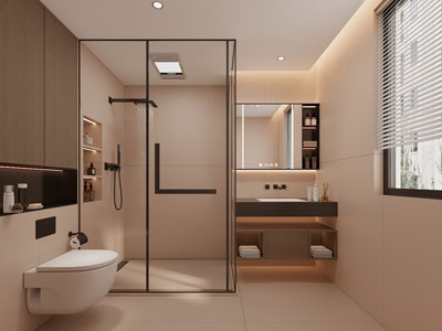 现代卫浴间 洗手间