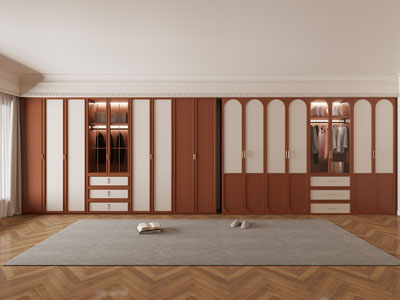 现代中古风衣柜 衣服3d模型 现代中古风衣柜 衣服