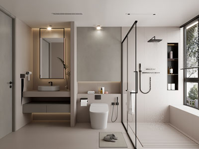 现代卫浴间 洗手间