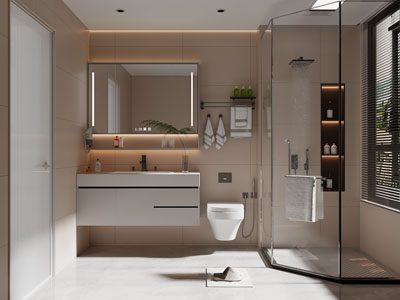 现代卫浴间 洗手间