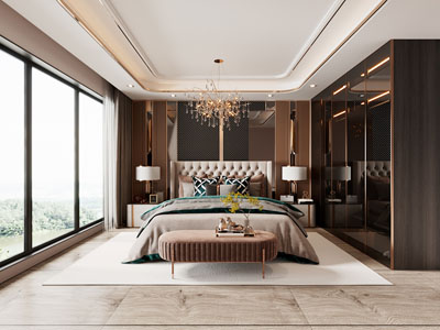 现代轻奢卧室