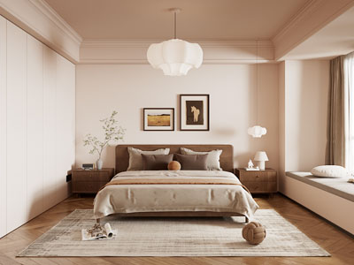 现代中古风卧室