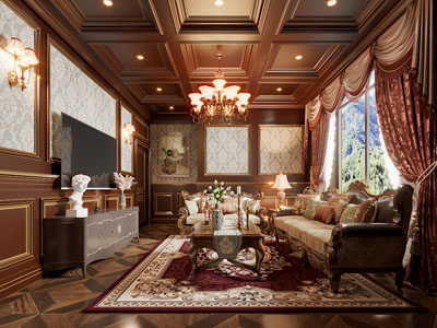 美式客厅