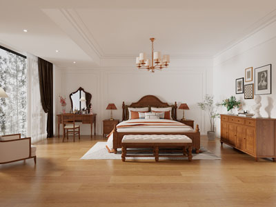 美式中古风卧室