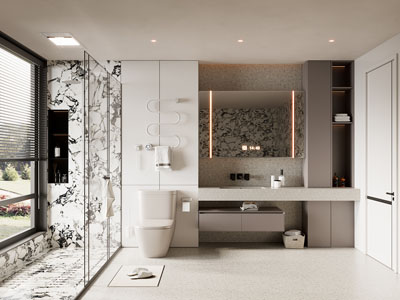 现代卫浴间 洗手间