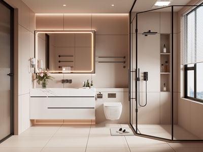 现代卫浴间 洗手间