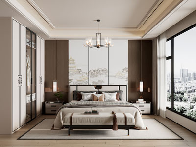 新中式卧室