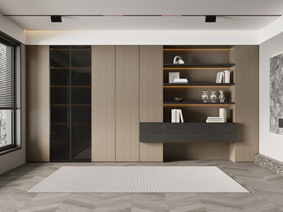现代装饰书柜