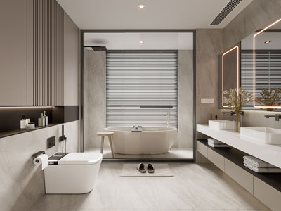 现代卫浴间 洗手间