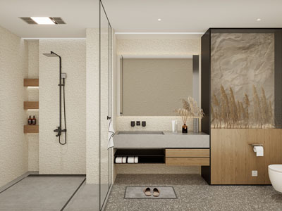 现代卫浴间 洗手间