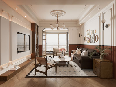 法式中古风客厅