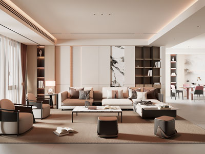 新中式客厅餐厅