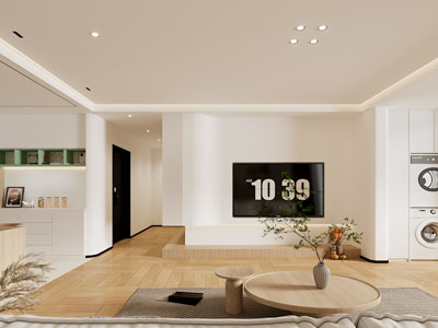 现代奶油风客厅