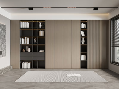 现代装饰书柜