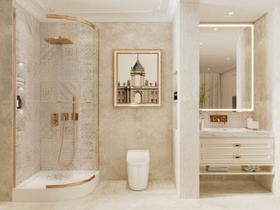 现代轻奢卫浴间 洗手间