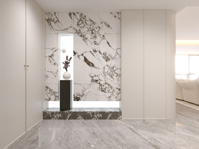 现代玄关隔断鞋柜