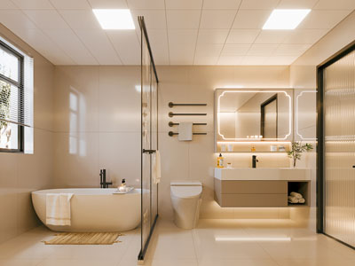 现代卫浴间 洗手间